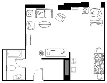 Floorplan of The Leland Legacy, Assisted Living, Richmond, IN 3