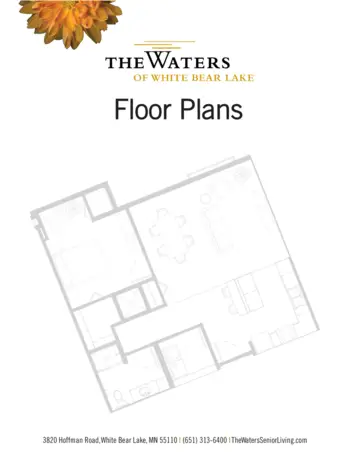 Floorplan of The Waters of White Bear Lake, Assisted Living, Memory Care, White Bear Lake, MN 1