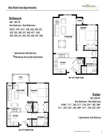 Floorplan of The Waters of White Bear Lake, Assisted Living, Memory Care, White Bear Lake, MN 3