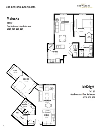 Floorplan of The Waters of White Bear Lake, Assisted Living, Memory Care, White Bear Lake, MN 4