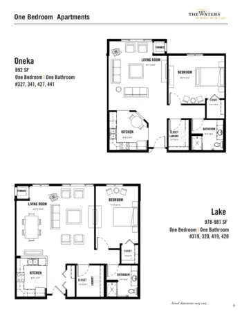 Floorplan of The Waters of White Bear Lake, Assisted Living, Memory Care, White Bear Lake, MN 5
