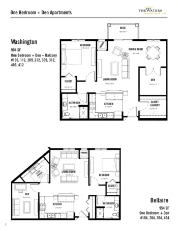 Floorplan of The Waters of White Bear Lake, Assisted Living, Memory Care, White Bear Lake, MN 6