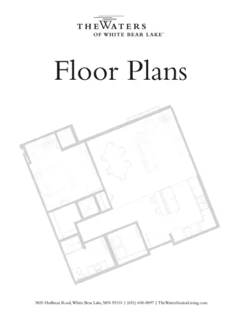 Floorplan of The Waters of White Bear Lake, Assisted Living, Memory Care, White Bear Lake, MN 11
