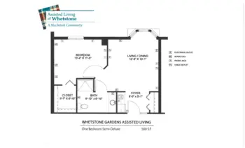 Floorplan of Whetstone, Assisted Living, Columbus, OH 2