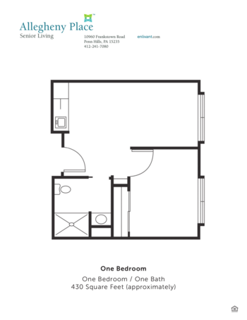 Floorplan of Allegheny Place, Assisted Living, Penn Hills, PA 2