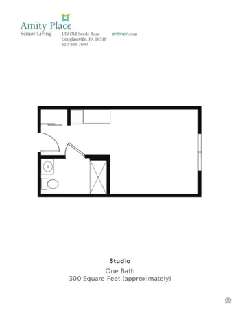 Floorplan of Amity Place, Assisted Living, Douglassville, PA 1