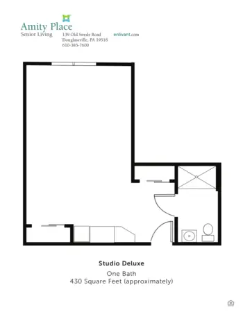 Floorplan of Amity Place, Assisted Living, Douglassville, PA 3