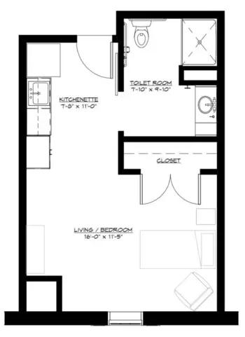 Floorplan of Ashtongrove Senior Living, Assisted Living, Georgetown, KY 2
