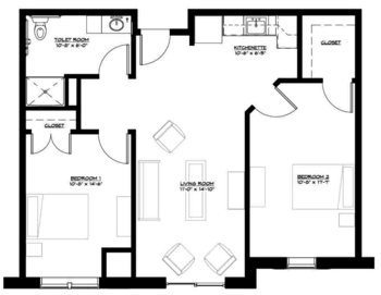 Floorplan of Ashtongrove Senior Living, Assisted Living, Georgetown, KY 4