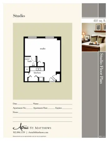 Floorplan of Atria St. Matthews, Assisted Living, Louisville, KY 1