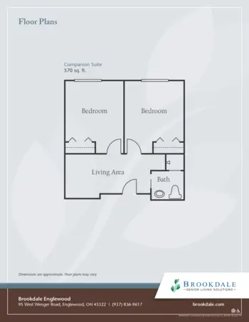 Floorplan of Brookdale Englewood, Assisted Living, Englewood, OH 3