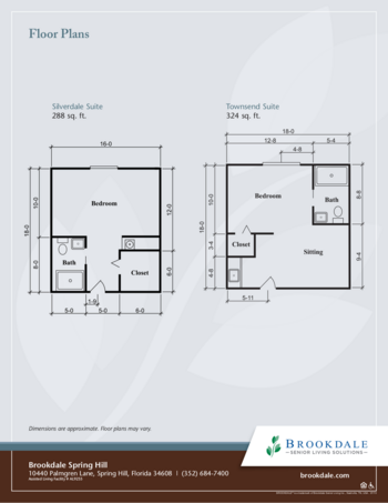 Floorplan of Brookdale Spring Hill, Assisted Living, Spring Hill, FL 1