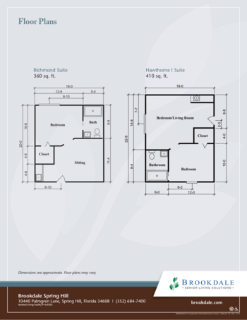 Floorplan of Brookdale Spring Hill, Assisted Living, Spring Hill, FL 2