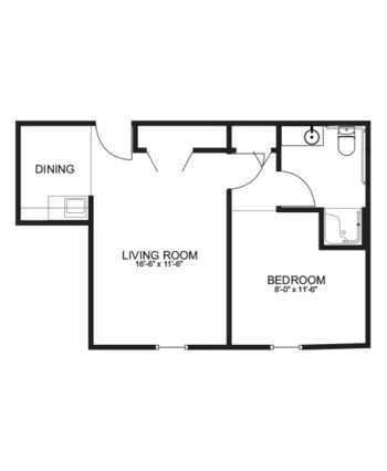 Floorplan of Carriage House of Fisher-Titus, Assisted Living, Norwalk, OH 3