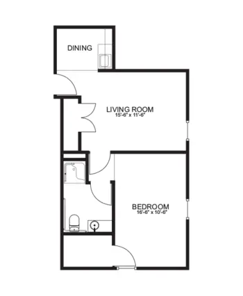 Floorplan of Carriage House of Fisher-Titus, Assisted Living, Norwalk, OH 4