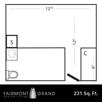 Floorplan of Fairmont Grand Senior Living, Assisted Living, Rapid City, SD 3
