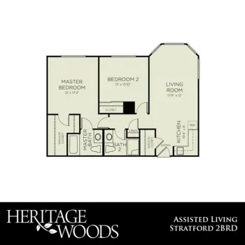 Floorplan of Heritage Woods, Assisted Living, Winston Salem, NC 6