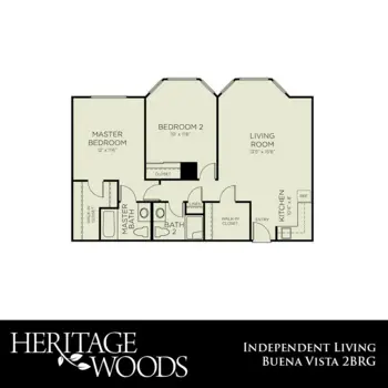 Floorplan of Heritage Woods, Assisted Living, Winston Salem, NC 10