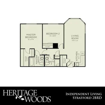 Floorplan of Heritage Woods, Assisted Living, Winston Salem, NC 13