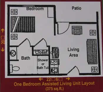 Floorplan of Kimball County Manor Assisted Living, Assisted Living, Kimball, NE 4
