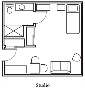 Floorplan of Library Terrace Assisted Living, Assisted Living, Memory Care, Kenosha, WI 2