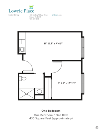 Floorplan of Lowrie Place, Assisted Living, Butler, PA 2