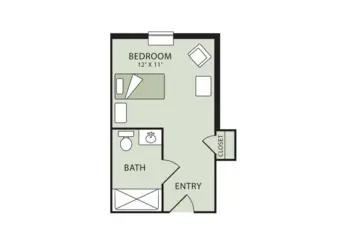 Floorplan of Morningside of Raleigh, Assisted Living, Raleigh, NC 1
