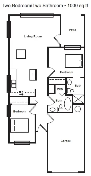 Floorplan of Neawanna by the Sea, Assisted Living, Seaside, OR 1