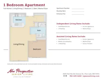 Floorplan of New Perspective Prior Lake, Assisted Living, Memory Care, Prior Lake, MN 1