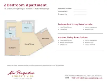 Floorplan of New Perspective Prior Lake, Assisted Living, Memory Care, Prior Lake, MN 2