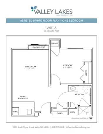 Floorplan of Orchard Gardens Assisted Living, Assisted Living, Valley, NE 2