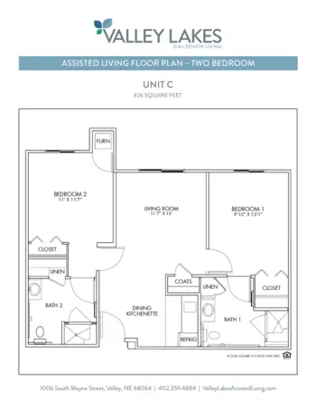 Floorplan of Orchard Gardens Assisted Living, Assisted Living, Valley, NE 8