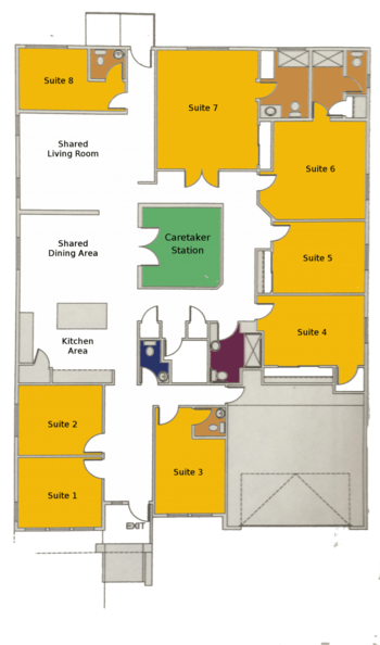 Floorplan of Sunshine Adult Care Home, Assisted Living, Surprise, AZ 1