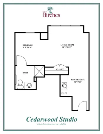 Floorplan of The Birches, Assisted Living, Clarendon Hills, IL 1