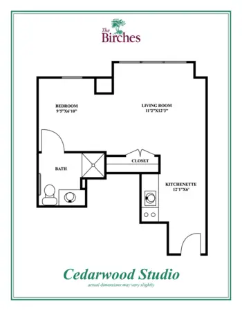 Floorplan of The Birches, Assisted Living, Clarendon Hills, IL 2