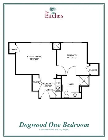 Floorplan of The Birches, Assisted Living, Clarendon Hills, IL 3