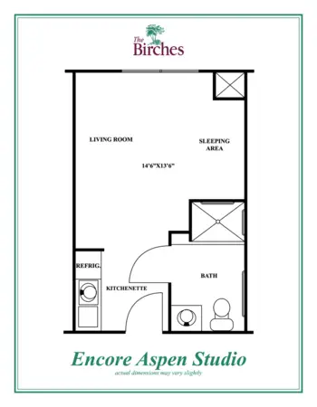 Floorplan of The Birches, Assisted Living, Clarendon Hills, IL 5