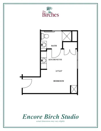 Floorplan of The Birches, Assisted Living, Clarendon Hills, IL 6