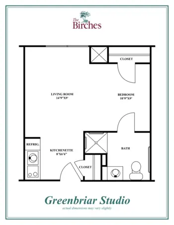Floorplan of The Birches, Assisted Living, Clarendon Hills, IL 10
