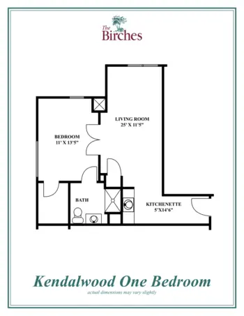 Floorplan of The Birches, Assisted Living, Clarendon Hills, IL 13