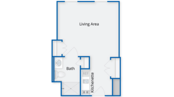 Floorplan of The Falls at Cordingly Dam, Assisted Living, Newton, MA 1