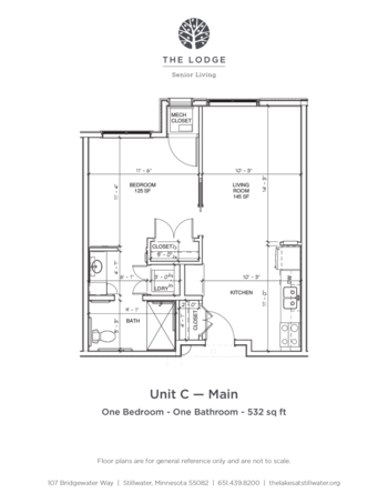 Floorplan of The Lodge, Assisted Living, Memory Care, Stillwater, MN 1