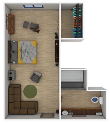 Floorplan of Twelve Oaks Senior Living, Assisted Living, La Crescenta, CA 1