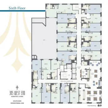 Floorplan of 305 West End Assisted Living, Assisted Living, New York, NY 20