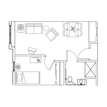 Floorplan of Aspen Ridge, Assisted Living, Gaylord, MI 3