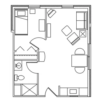 Floorplan of Aspen Ridge, Assisted Living, Gaylord, MI 4