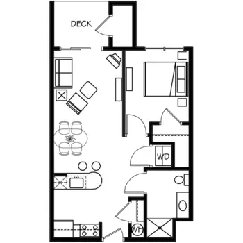 Floorplan of Aspen Ridge, Assisted Living, Gaylord, MI 5