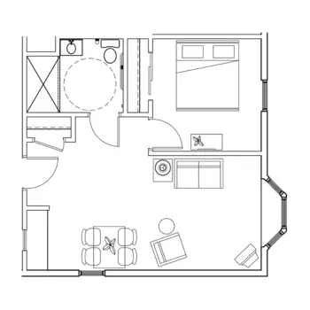 Floorplan of Aspen Ridge, Assisted Living, Gaylord, MI 6