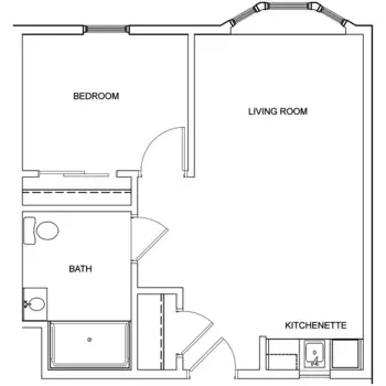 Floorplan of Aspen Ridge, Assisted Living, Gaylord, MI 7