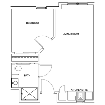 Floorplan of Aspen Ridge, Assisted Living, Gaylord, MI 8